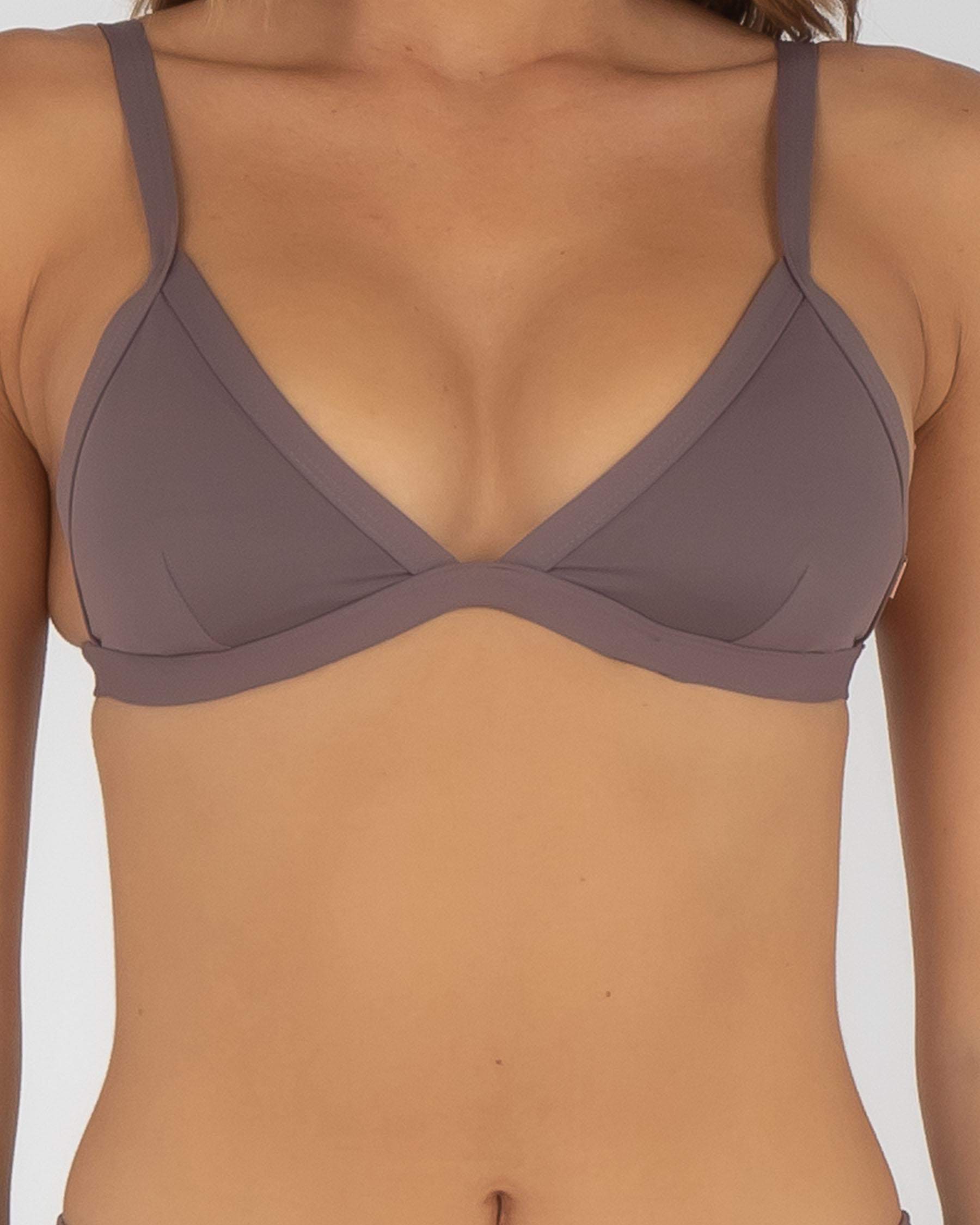 Topanga Elle Triangle Bikini Top In Brown Sugar Fast Shipping Easy