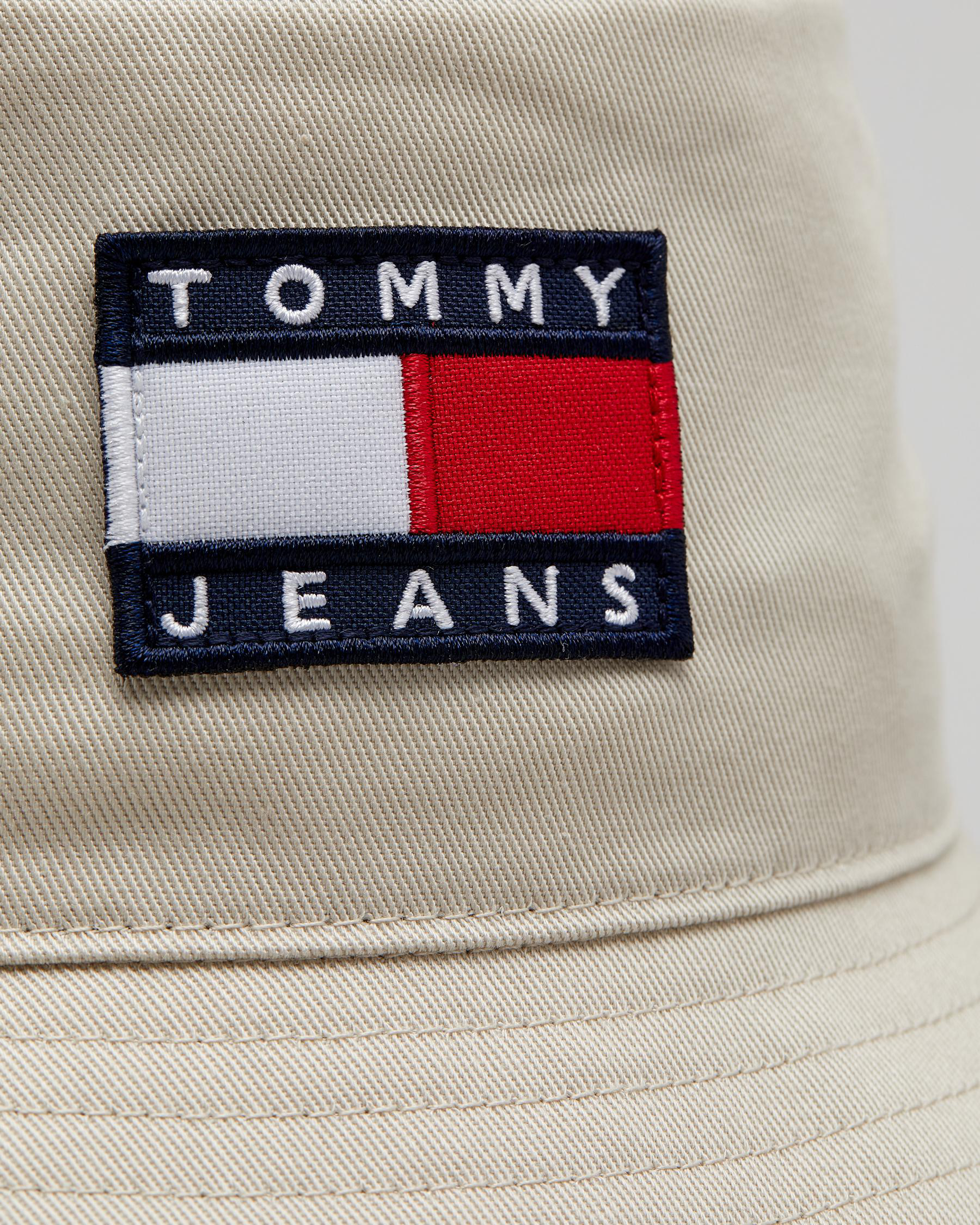 Shop Tommy Hilfiger TJM Heritage Bucket Hat In Smooth Stone Fast