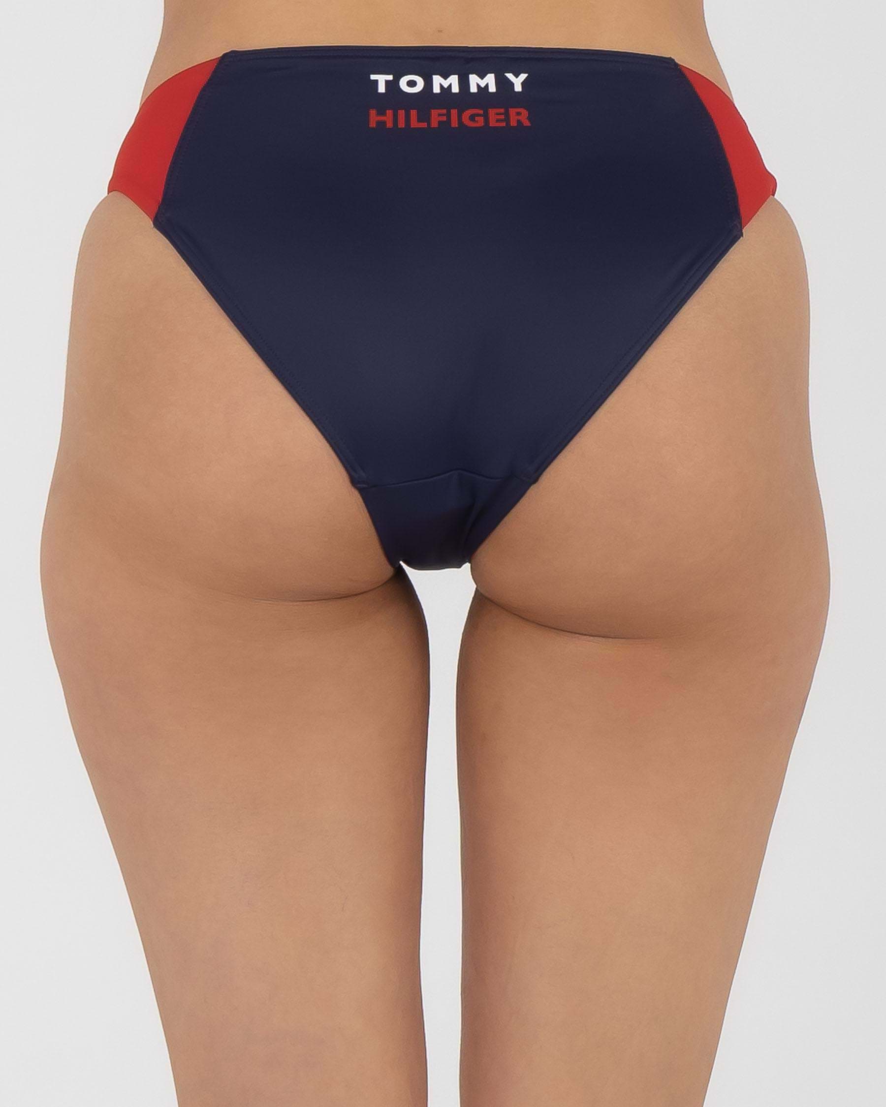 Shop Tommy Hilfiger Tommy Bold Bikini Bottom In Red Glare Fast