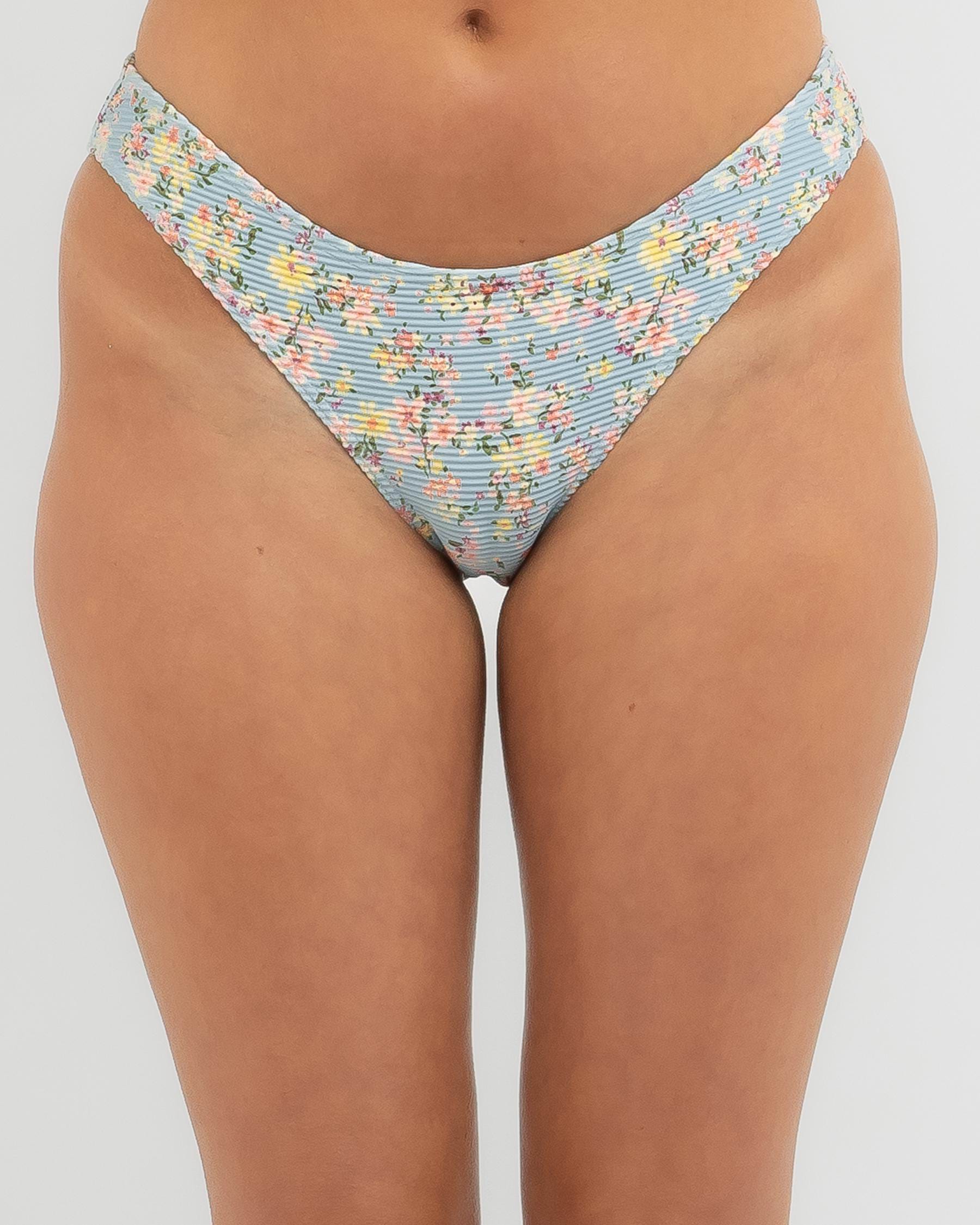 Shop Billabong Sunshine Bondi Bikini Bottom In Blue Fast Shipping