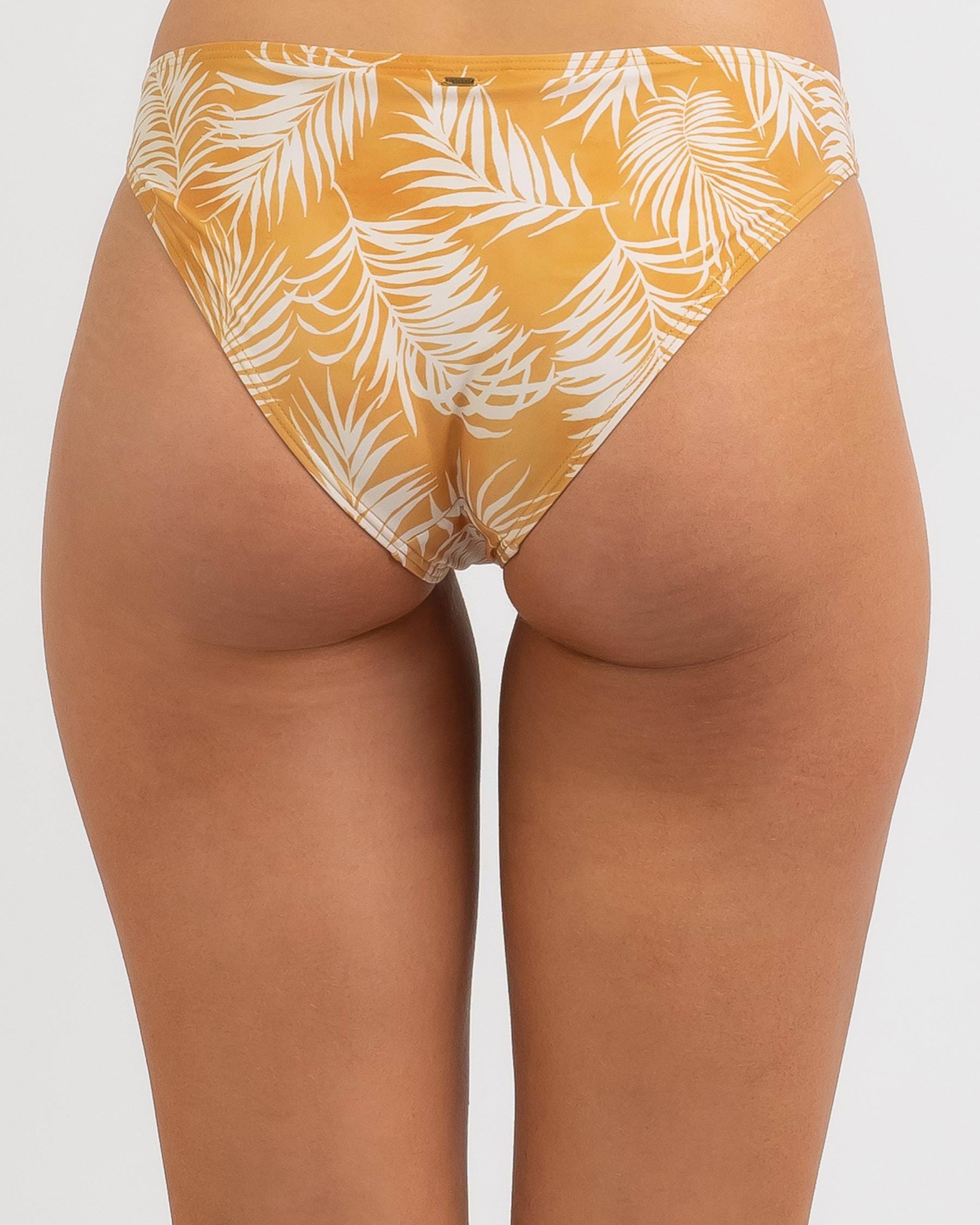 Shop Rip Curl Summer Palm Full Bikini Bottom In Honey Fast Shipping