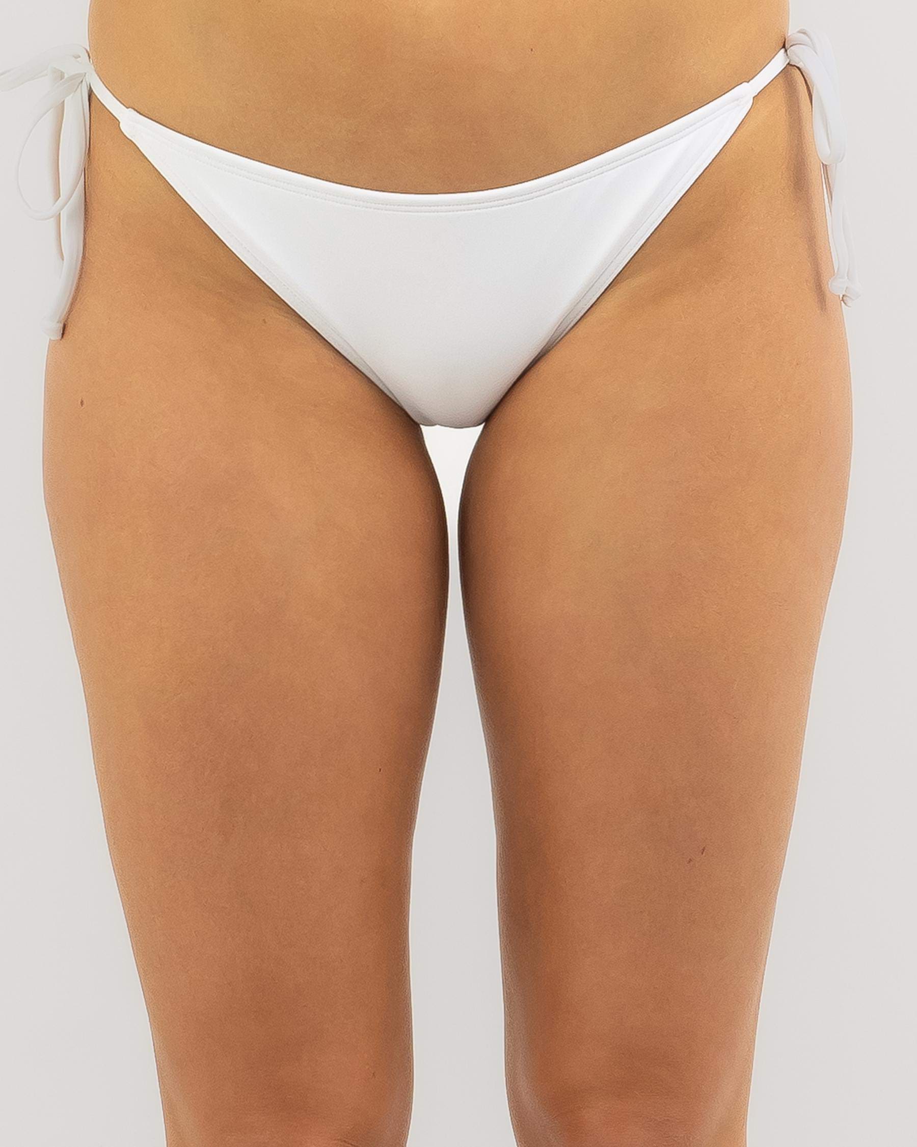 Shop Roxy Beach Classics Bikini Bottom In Bright White Fast Shipping