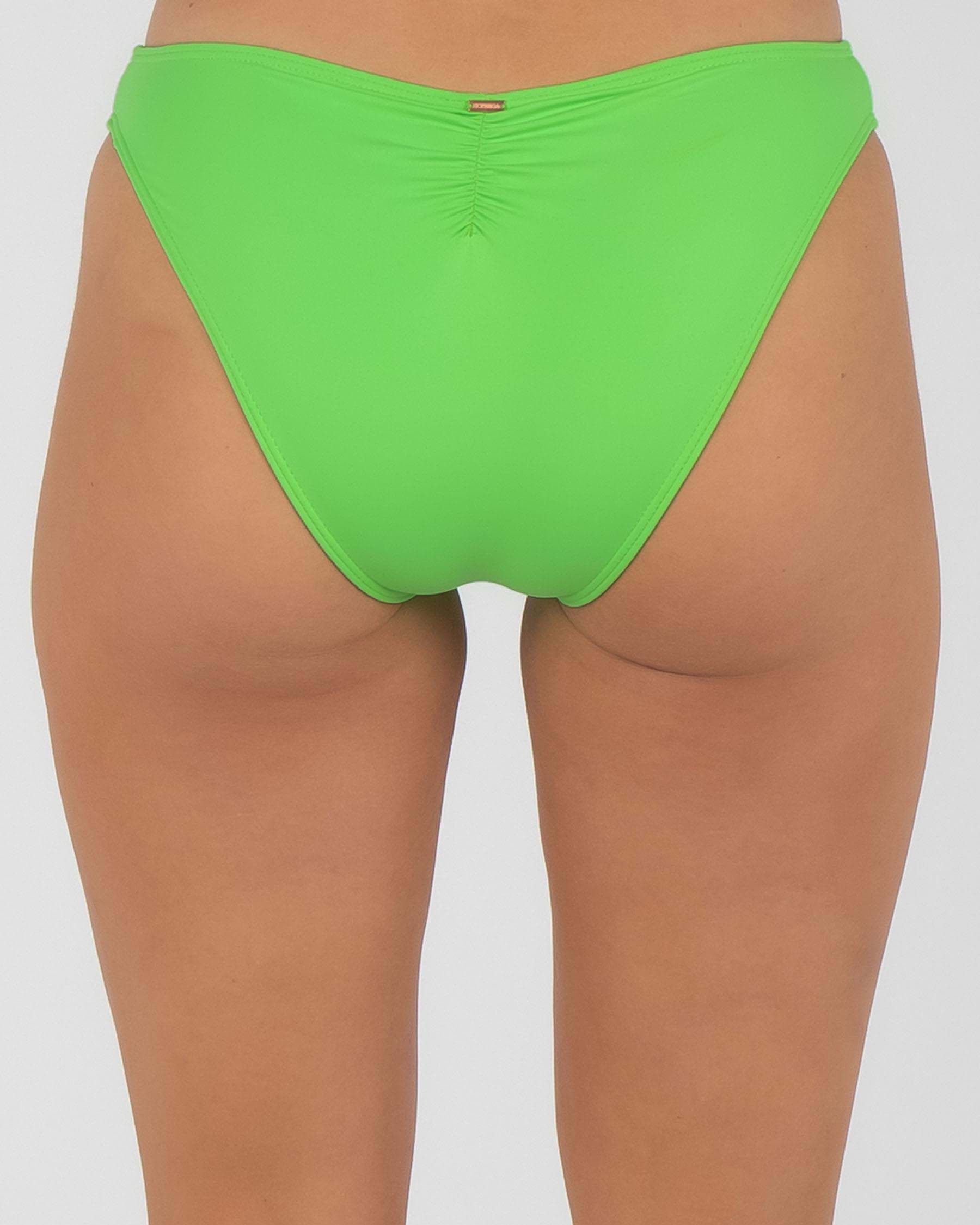 Shop Topanga Elle Classic Bikini Bottom In Acid Green Fast Shipping