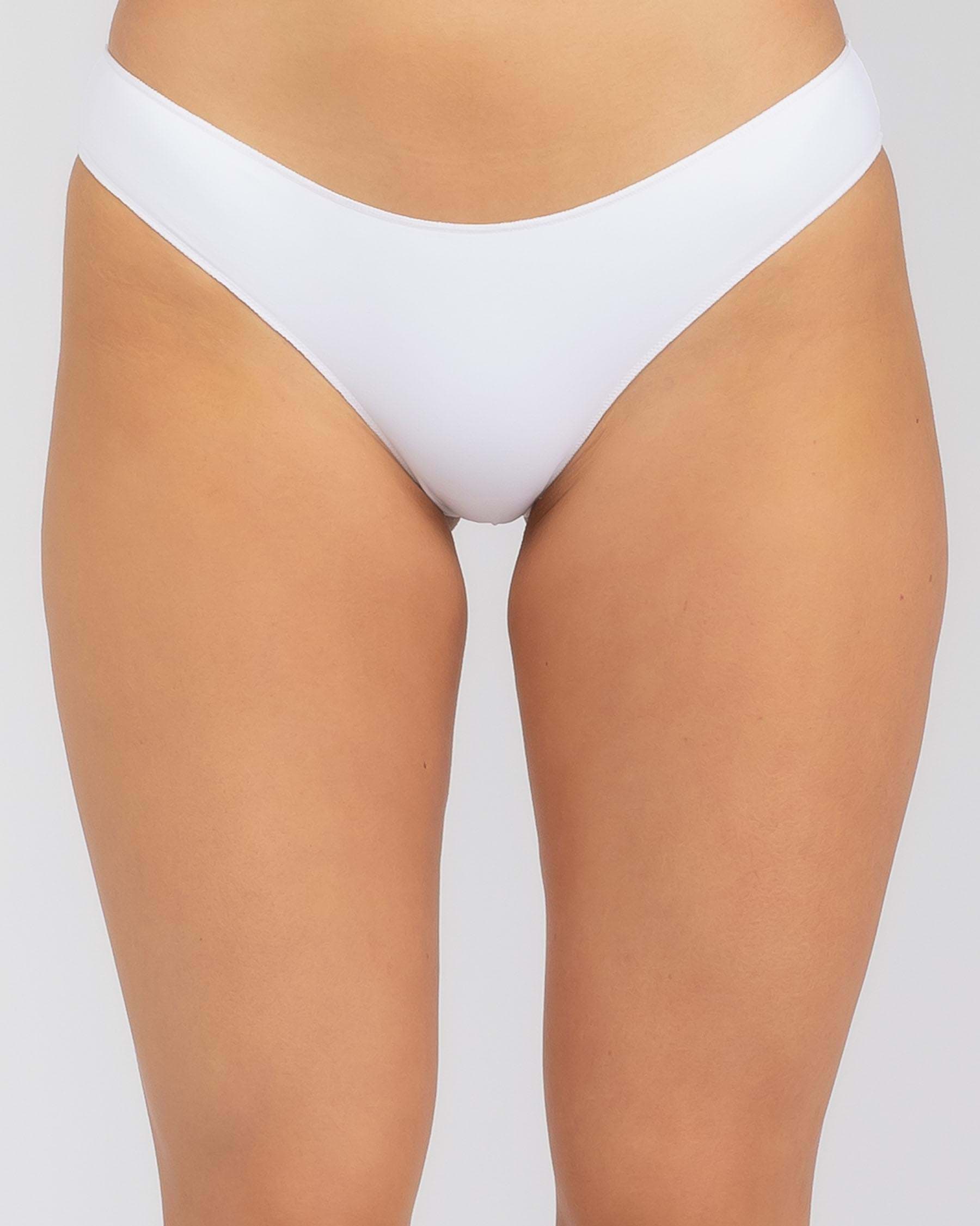 Shop Topanga Harper Cheeky Bikini Bottom In White Fast Shipping