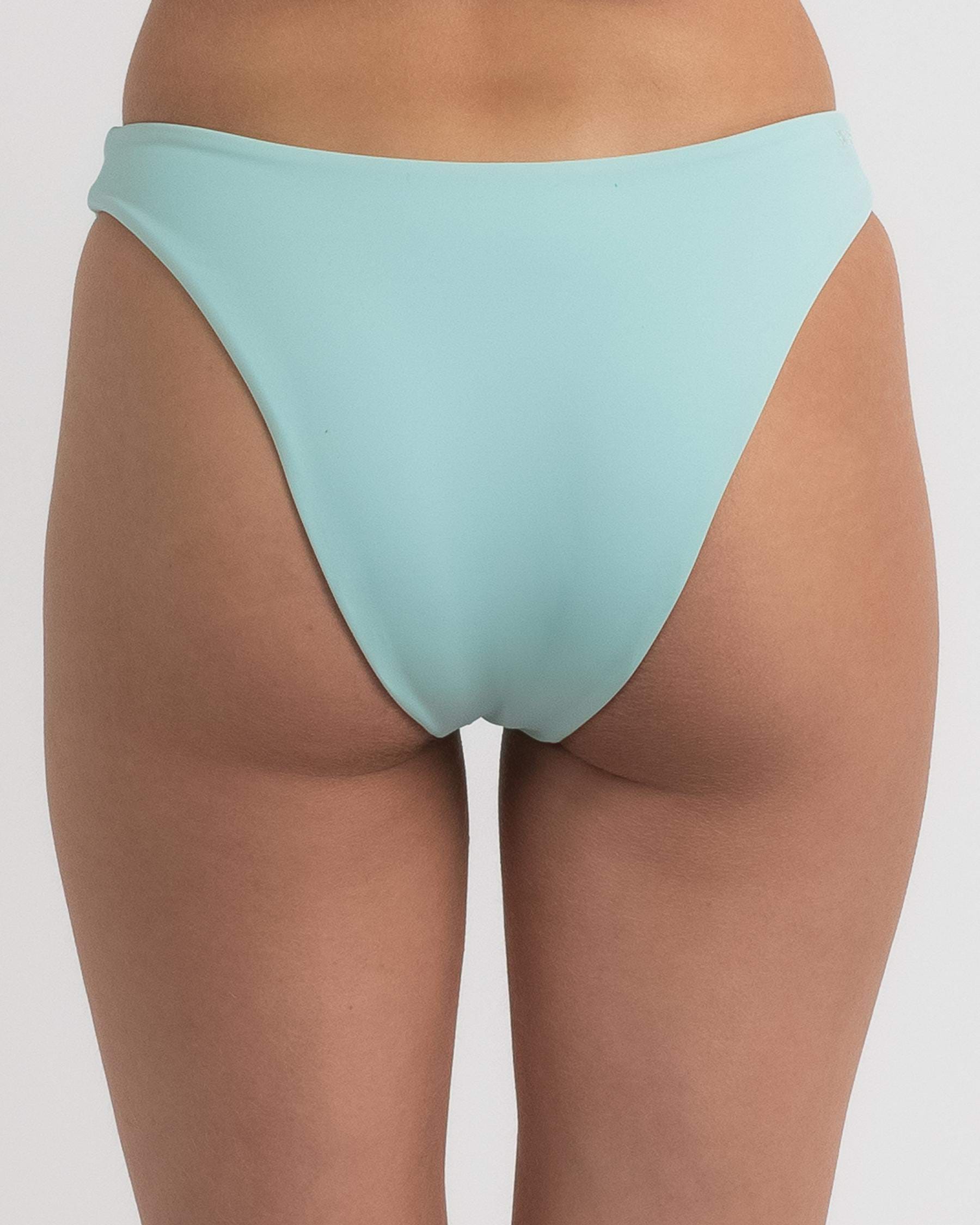 Shop Billabong Sol Searcher Hike Bikini Bottom In Aqua Fast Shipping