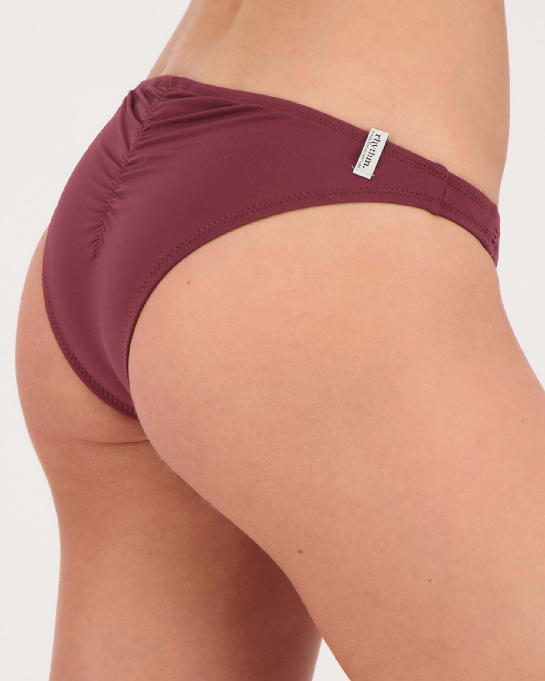 Shop Rhythm My Cheeky Bikini Bottom In Brandy Fast Shipping Easy