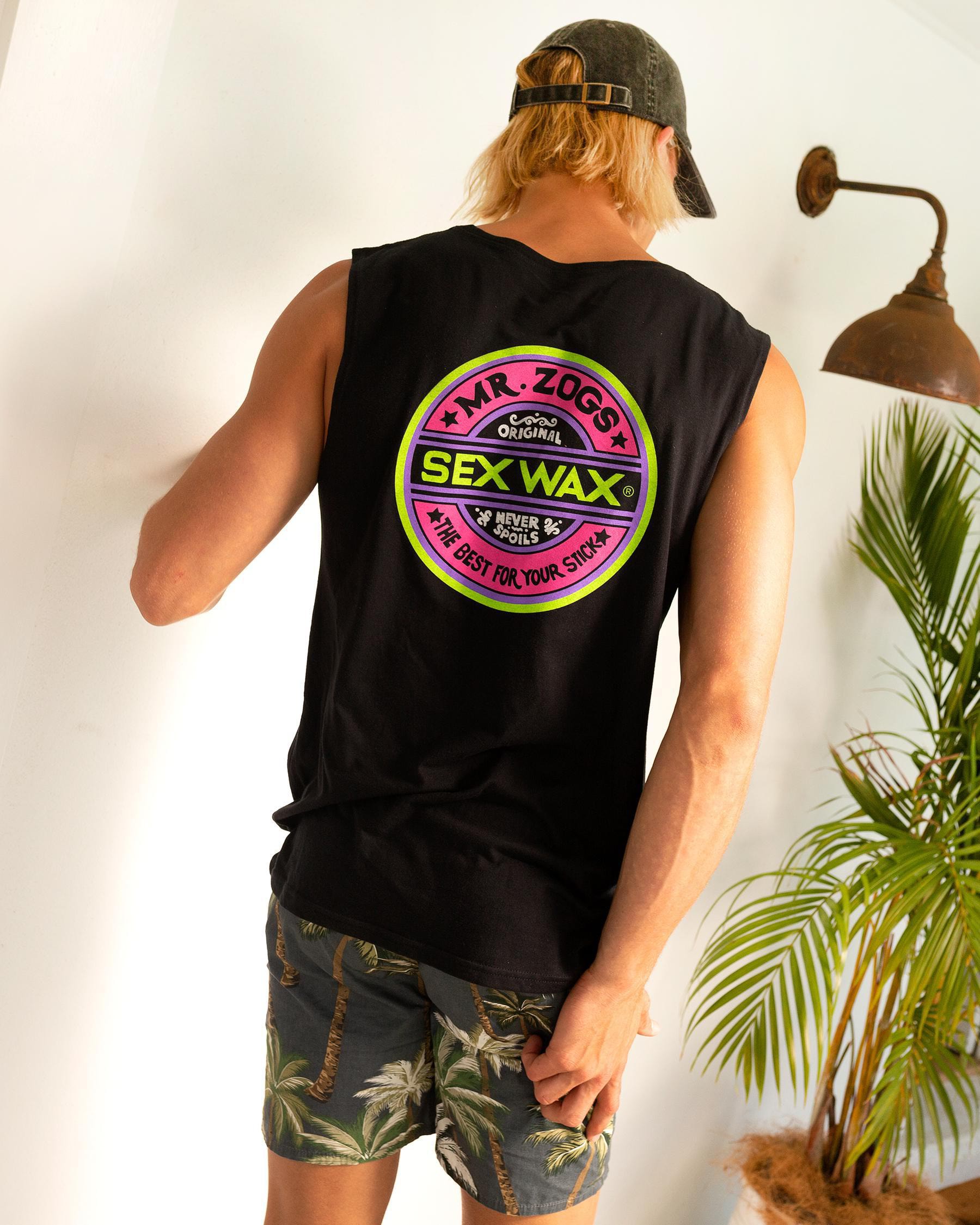 Sex Wax Fluoro Muscle Tank In Black Fluoro City Beach Australia