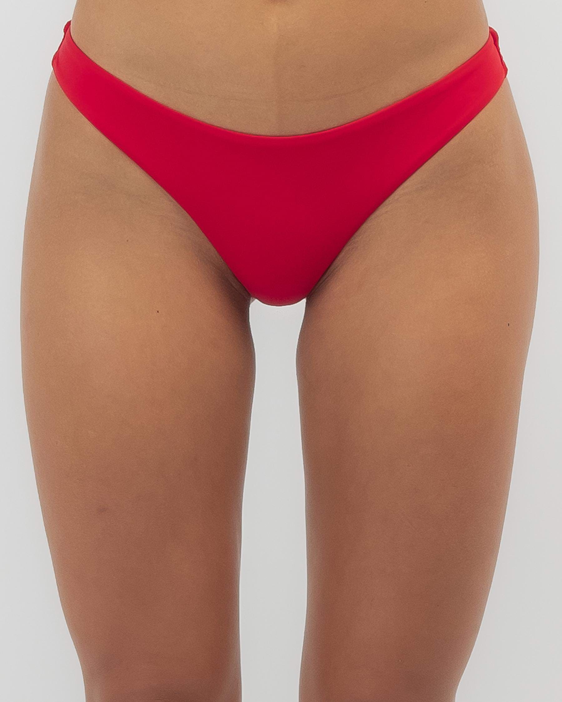 Shop Topanga Storm Cheeky Bikini Bottom In Chilli Red Fast Shipping