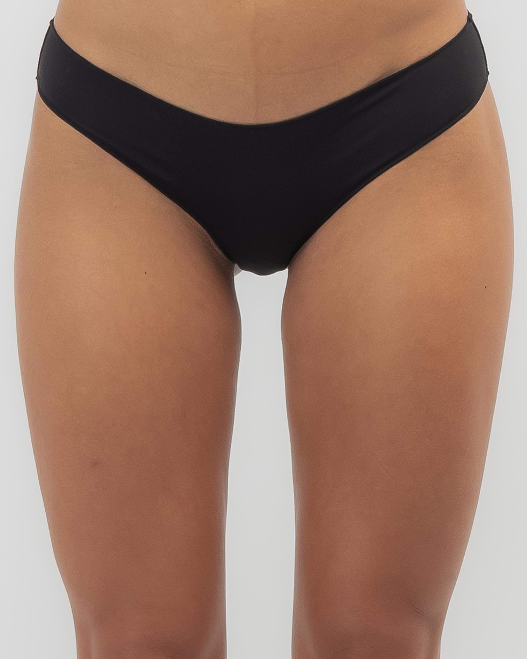 Shop Rip Curl Classic Surf Cheeky Bikini Bottom In Black Fast