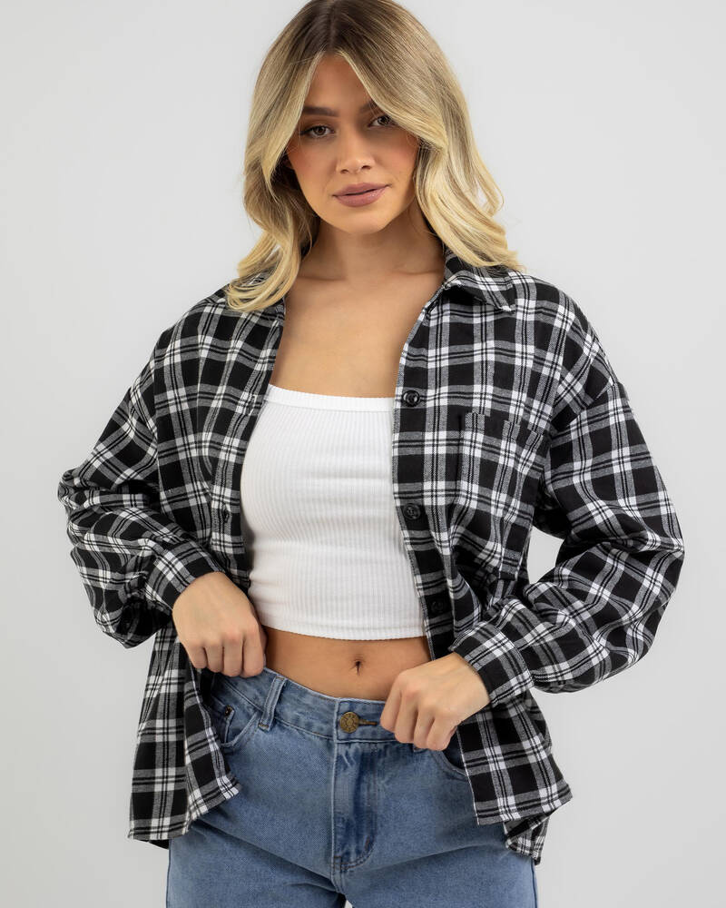 Ava And Ever Banff Flannel Long Sleeve Shirt for Womens