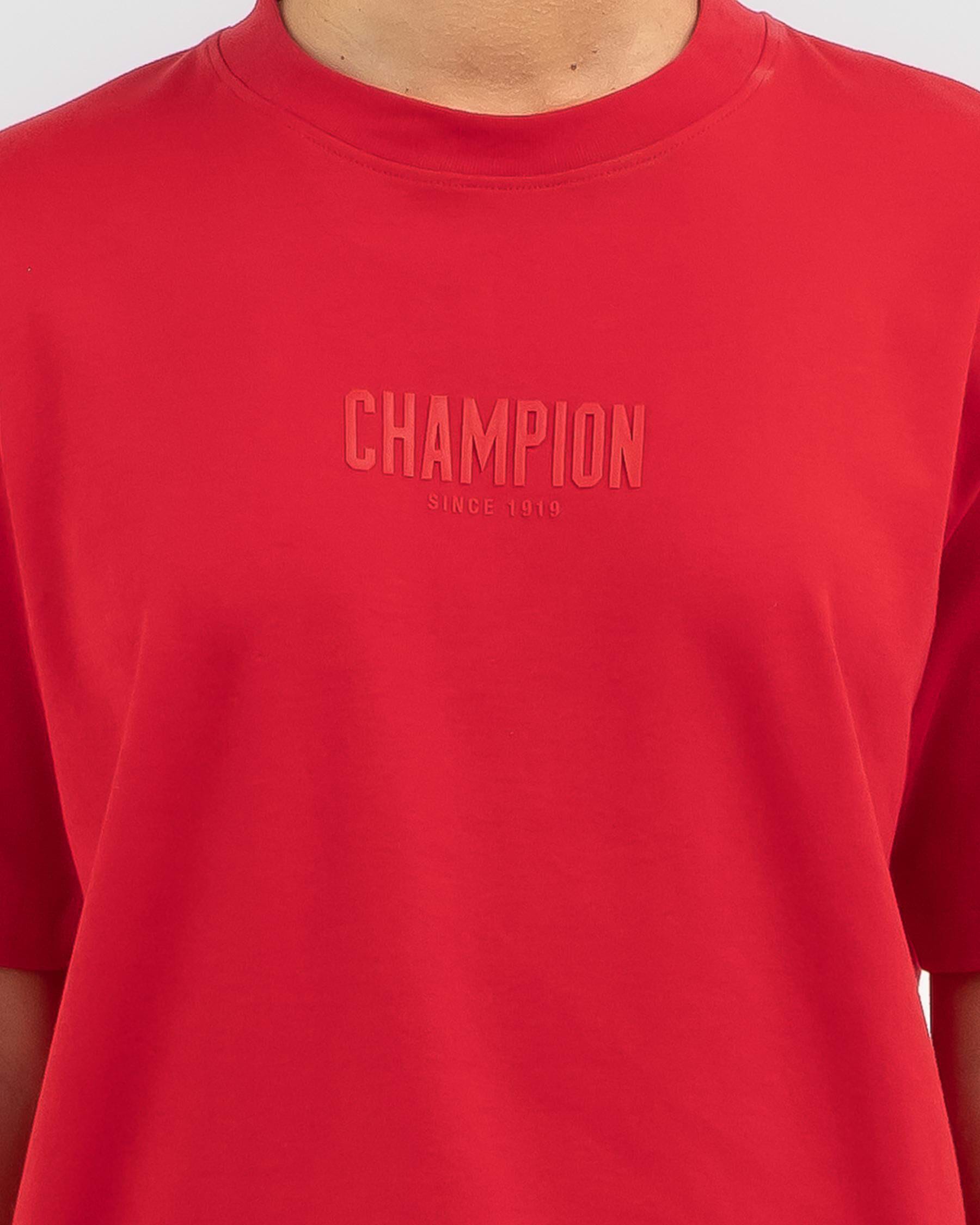 Champion rochester crewneck online t shirt