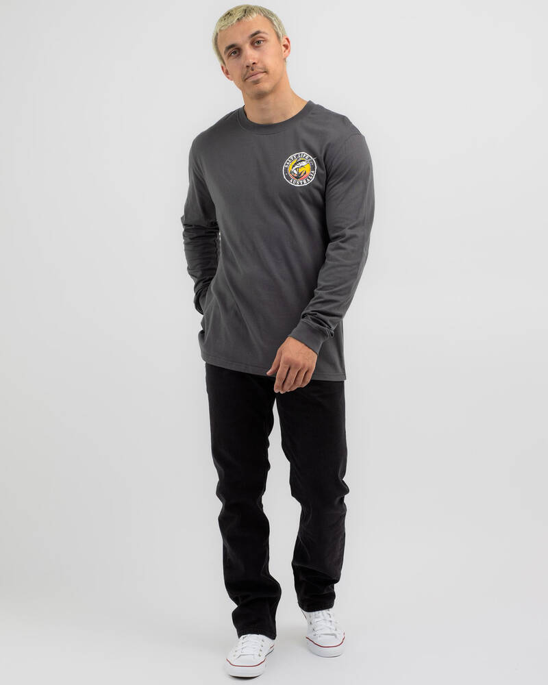 Salty Life Reflection Long Sleeve T-Shirt for Mens