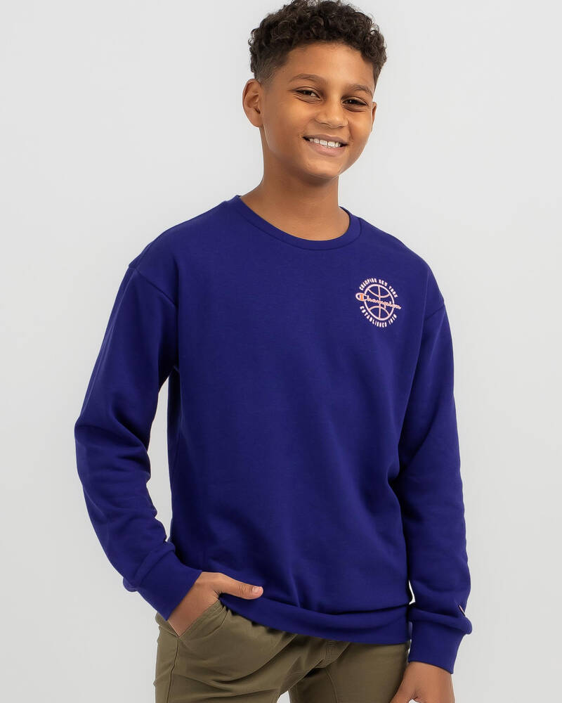 Champion Boys' Modern Basket 52 Crew Sweatshirt for Mens