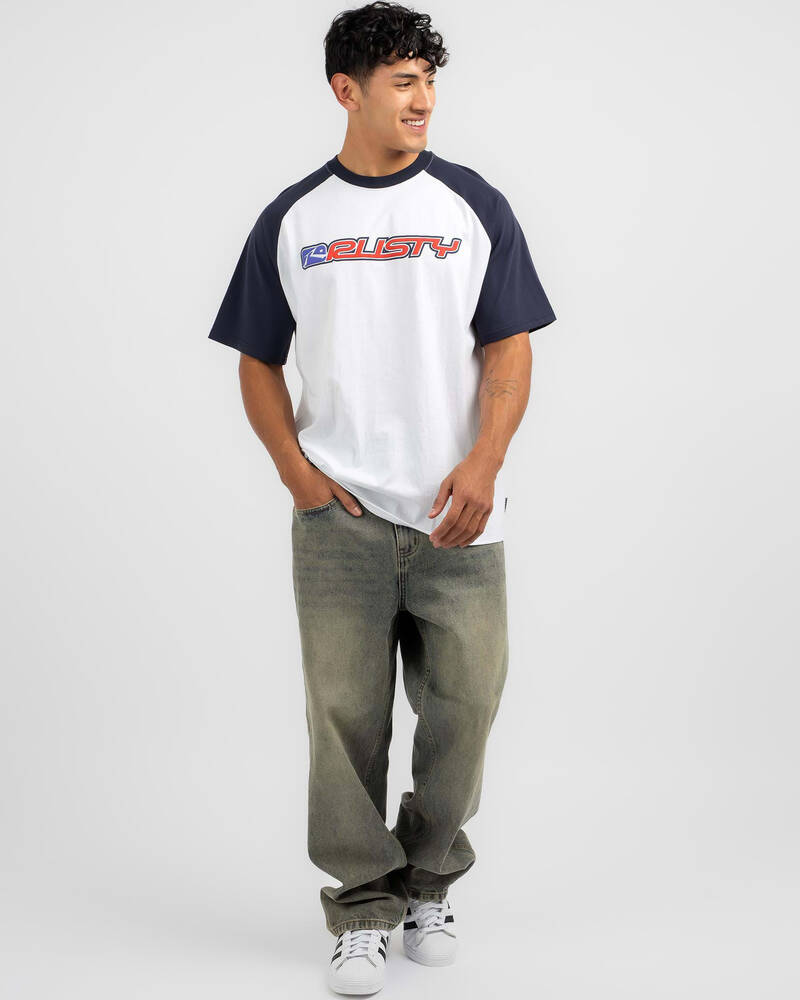 Rusty Swaglan Raglan T-Shirt for Mens