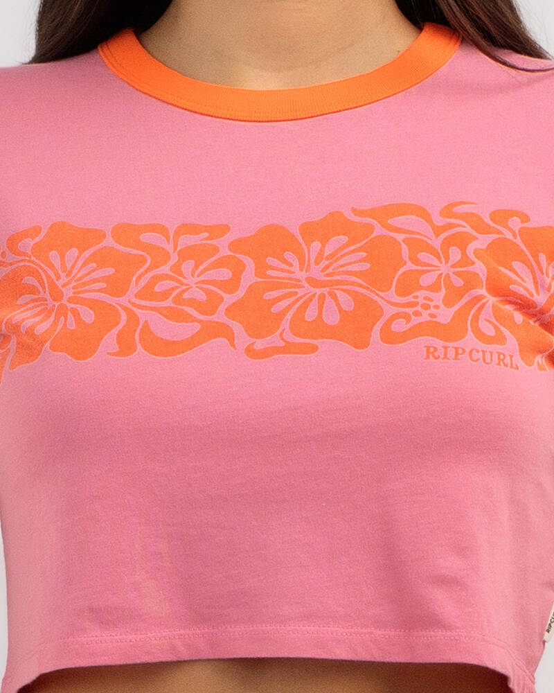 Rip Curl Hibiscus Heat Baby Tee for Womens