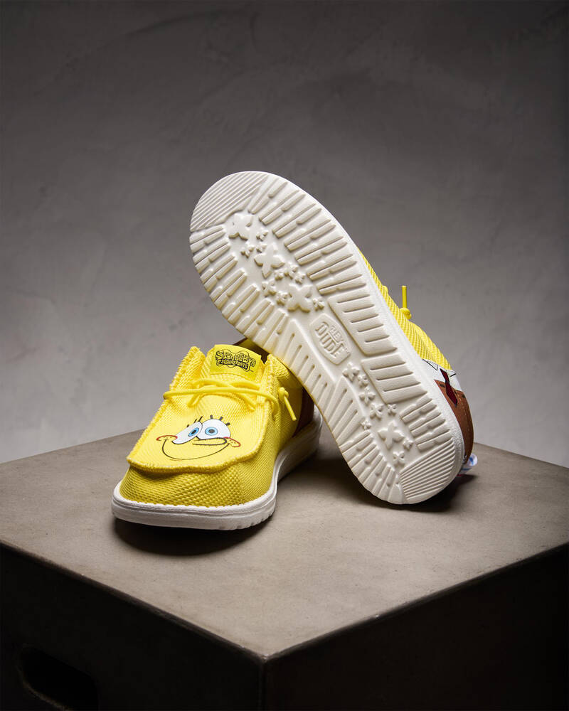 HEYDUDE Wally Funk Spongebob Shoes for Mens