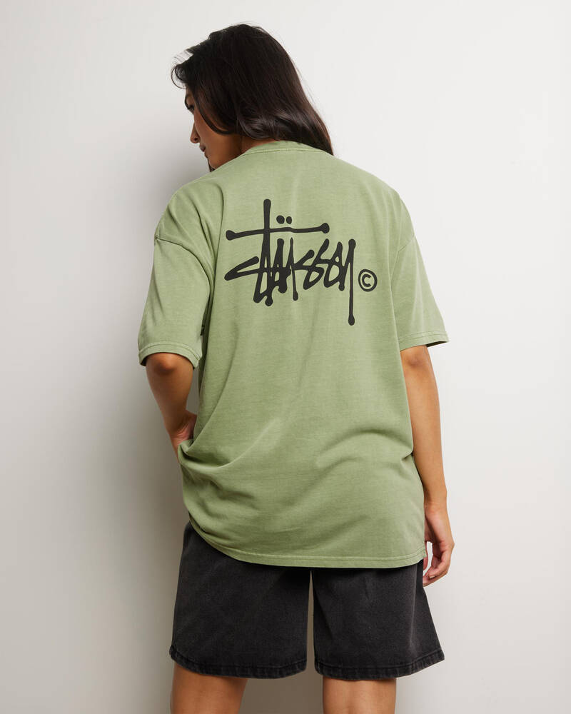 Stussy Graffiti Pigment Relaxed T-Shirt for Womens