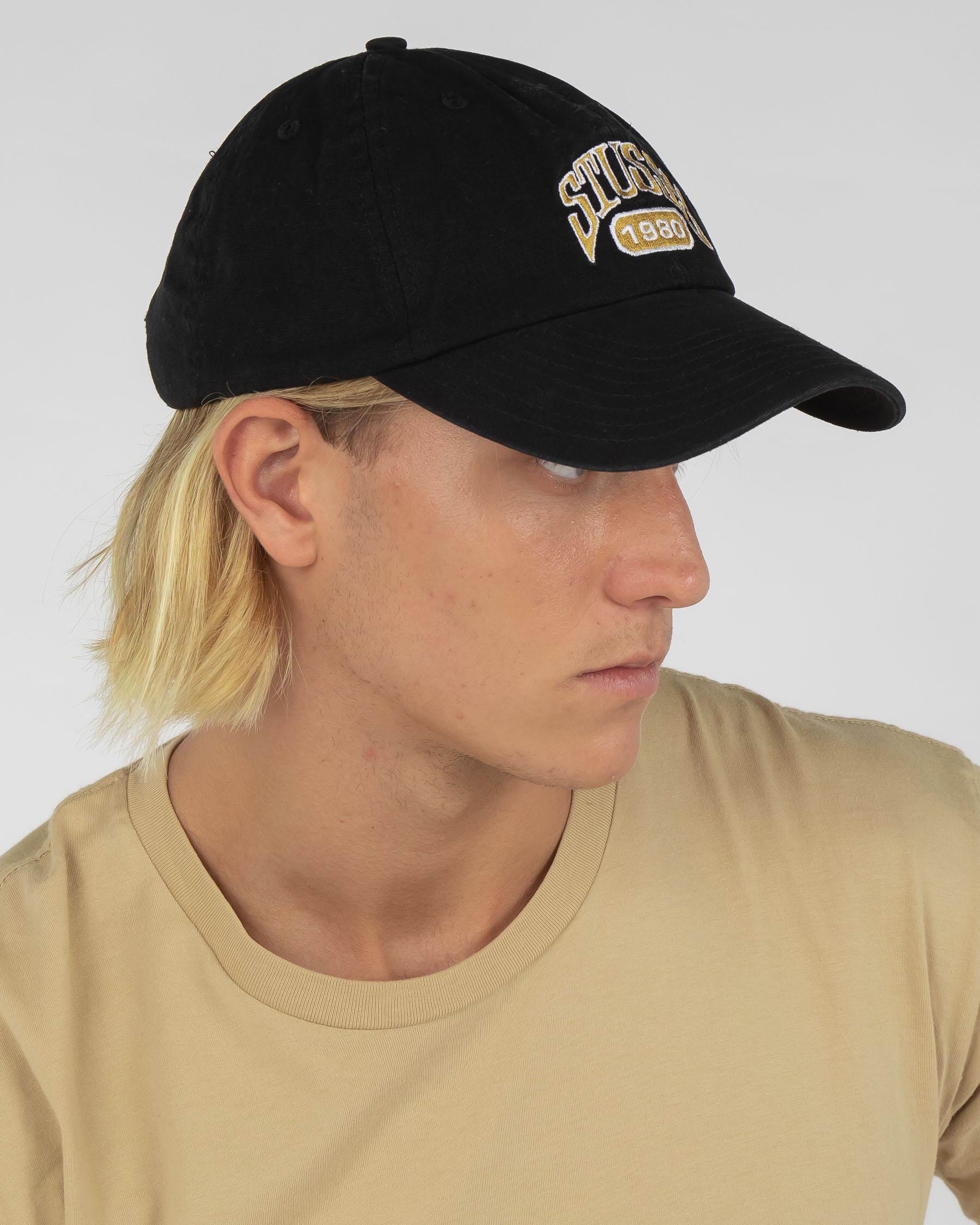 Stussy 1980 Low Pro Cap In Black - FREE* Shipping & Easy Returns