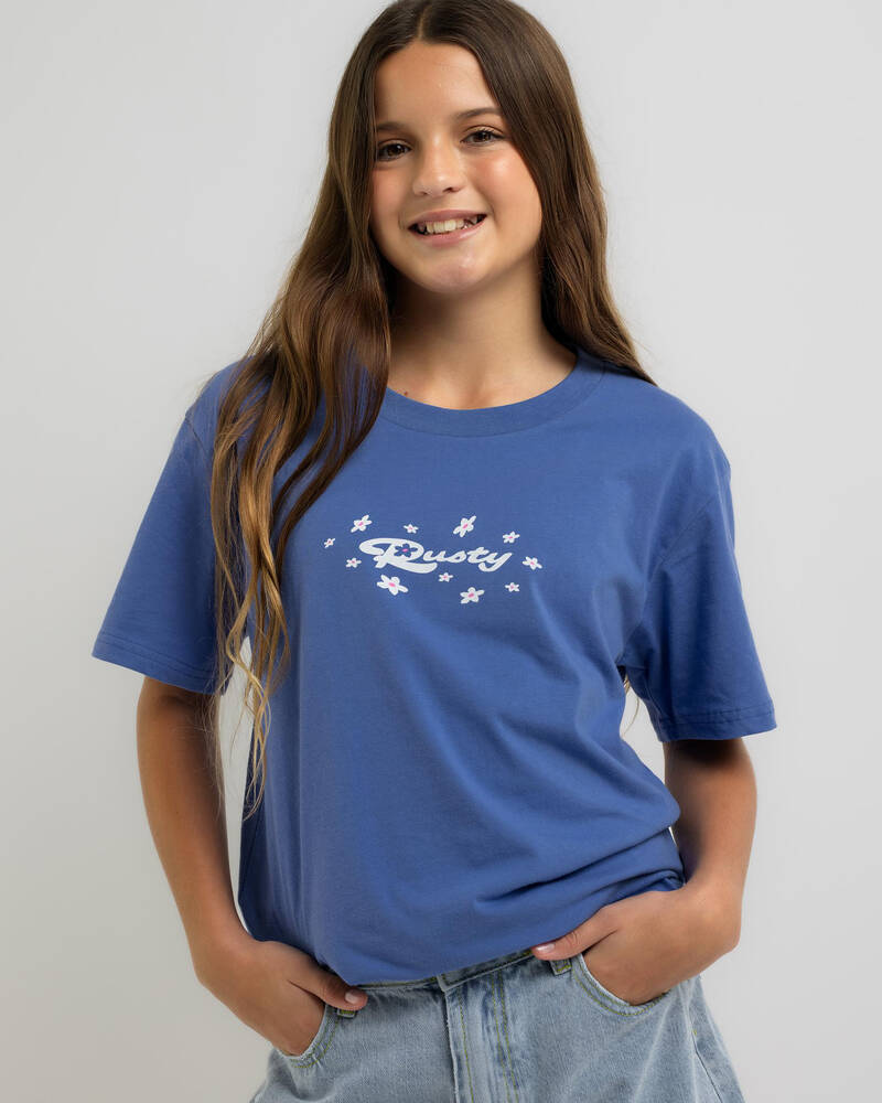 Rusty Girls' Wildflower Oversized T-Shirt for Womens