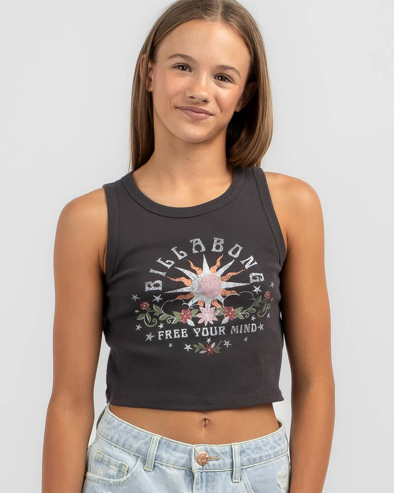 Billabong Girls' Free The Mind Crop Tank Top for Womens