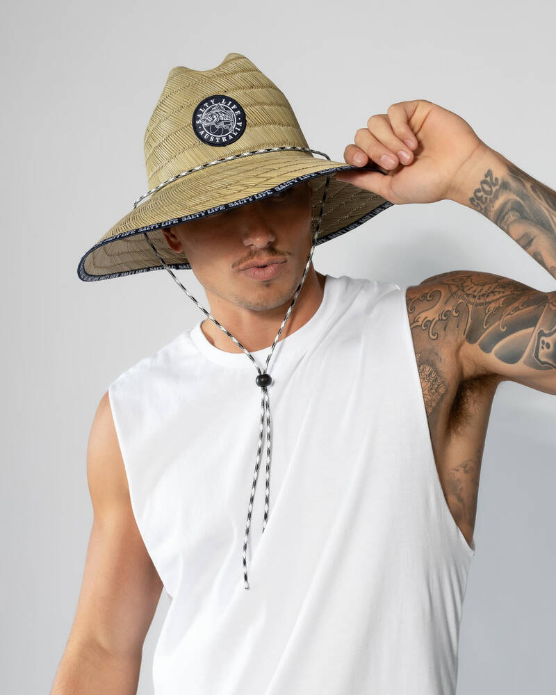 Salty Life Deep Straw Hat for Mens