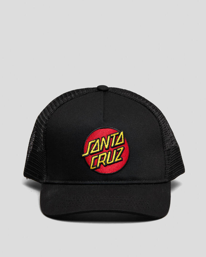 Santa Cruz Boys' Classic Dot Trucker Cap for Mens