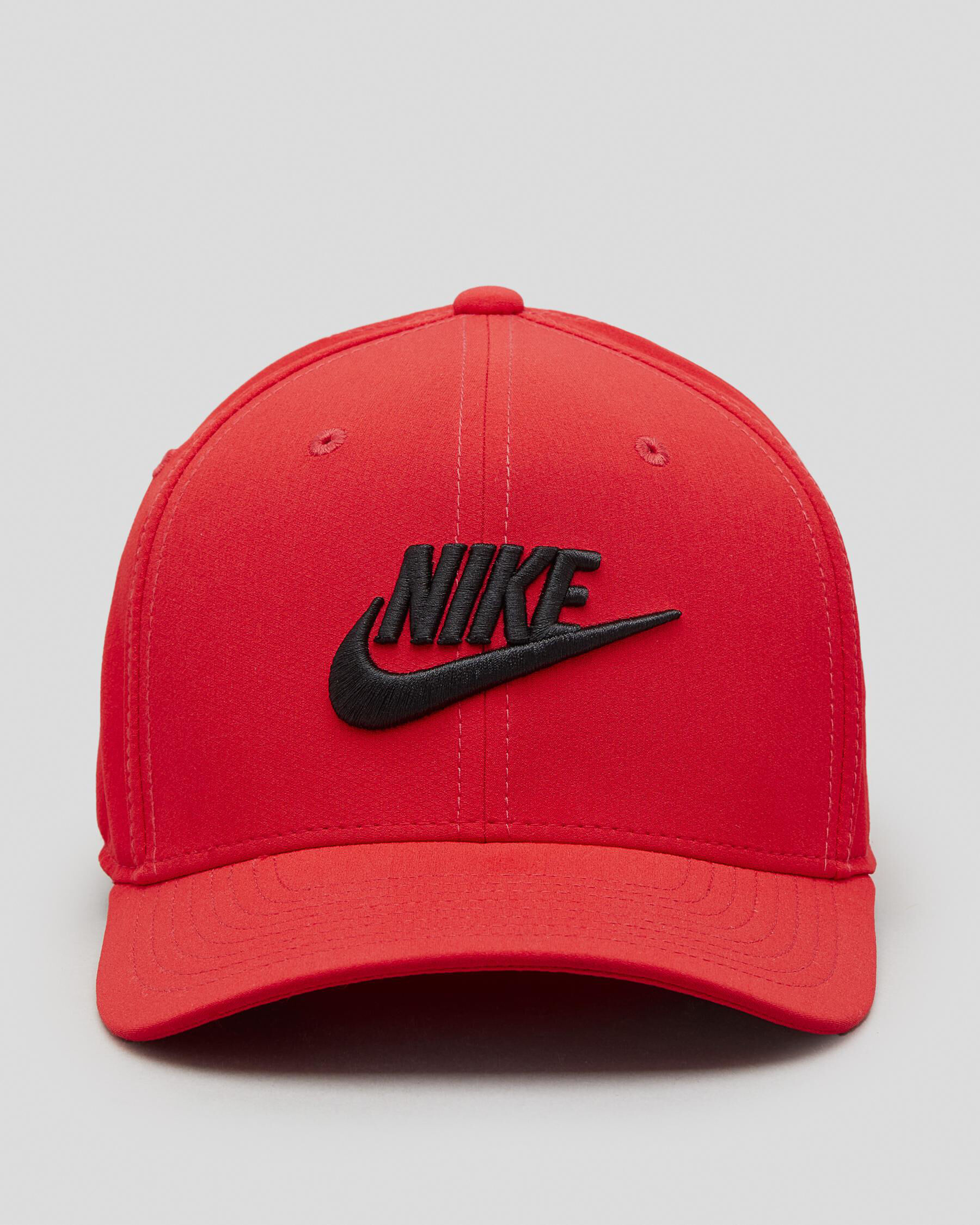 red nike trucker hat