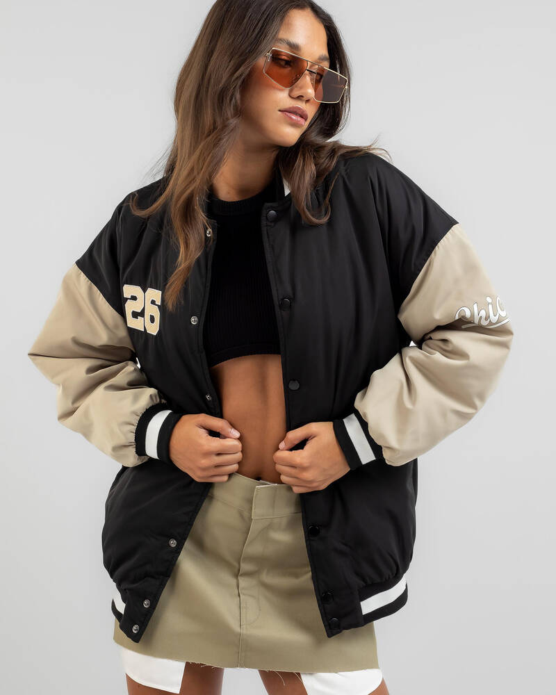 Shop Ava And Ever Chicago Puffer Jacket In Black - Fast Shipping & Easy ...