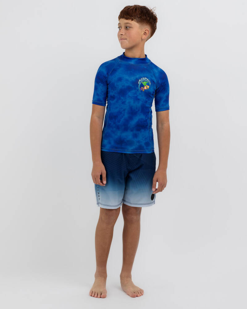 Sanction Boys' Shred Short Sleeve Rash Vest for Mens