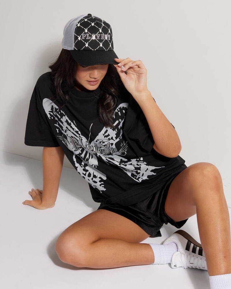 Playboy Butterfly Oversized T-Shirt for Womens