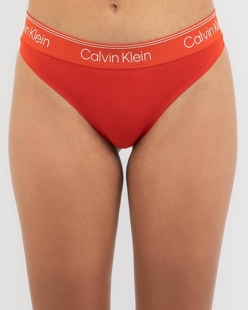 Calvin Klein Athletic Thong for Womens