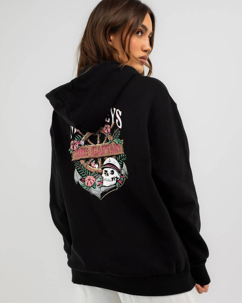 The Mad Hueys Shipwrecked Captain Hoodie for Womens