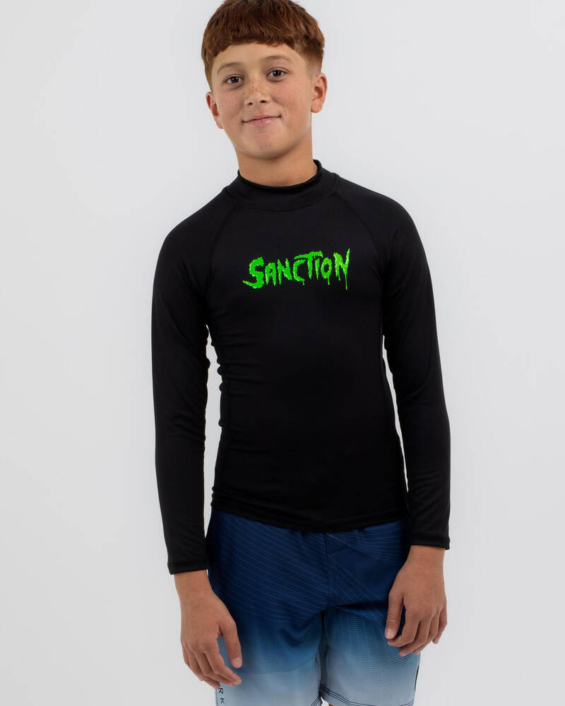 Sanction Boys' Gnarly Long Sleeve Rash Vest for Mens