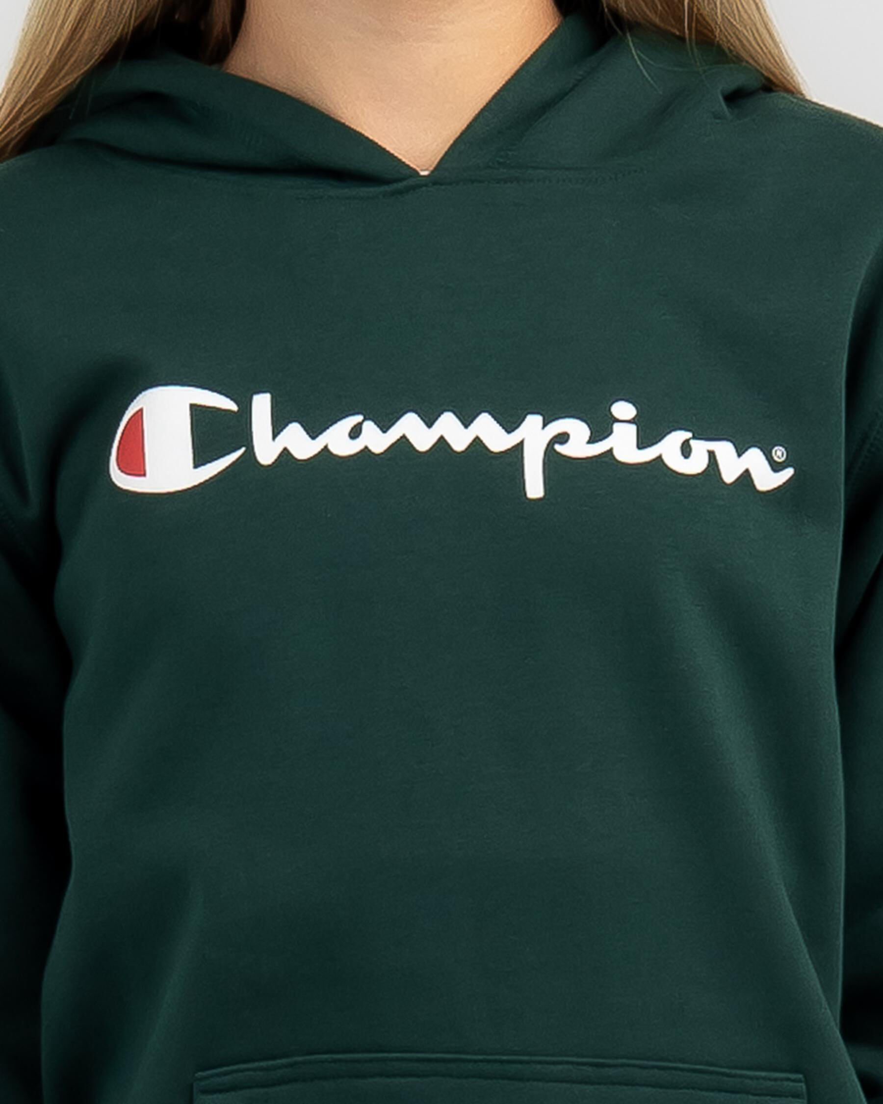 Champion sweater logo all over outlet girl