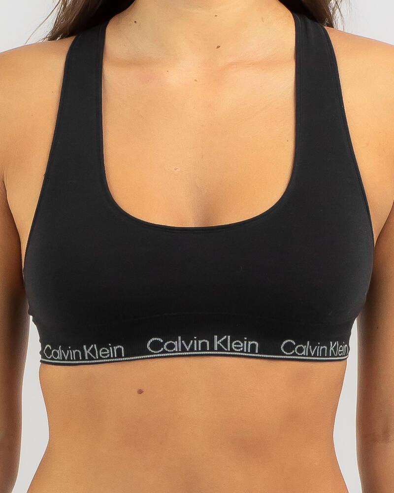 Calvin Klein 1996 Logo Lace Unlined Bralette + Bikini
