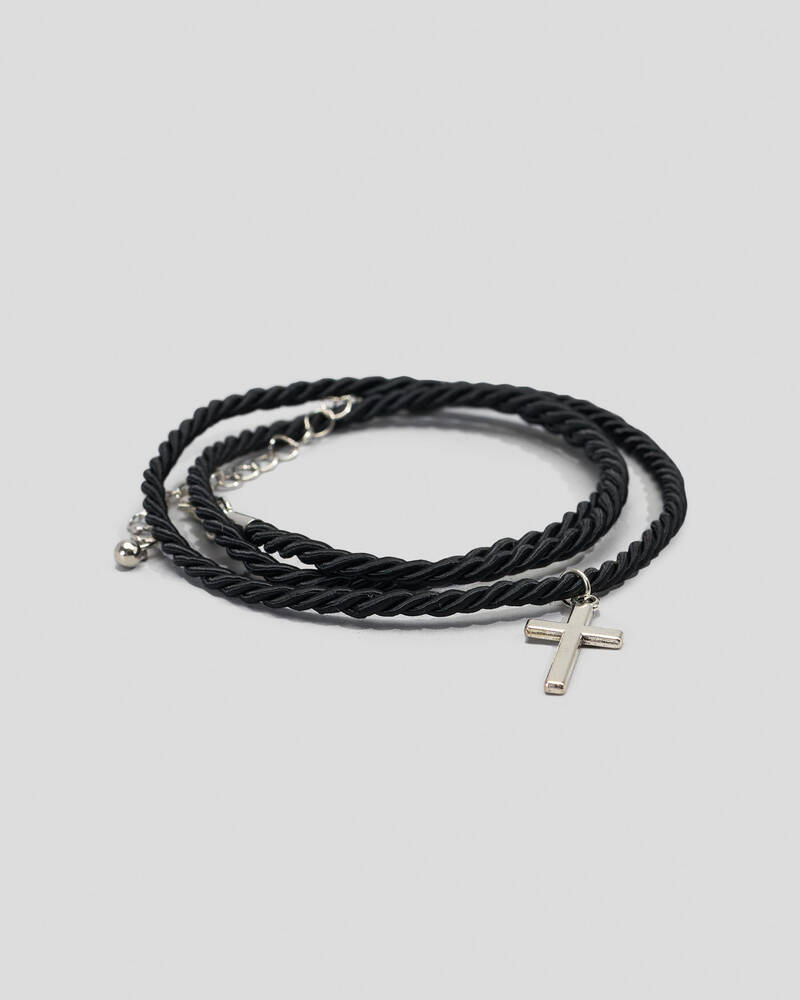 REPUBLIK Rope Cross Bracelet for Mens