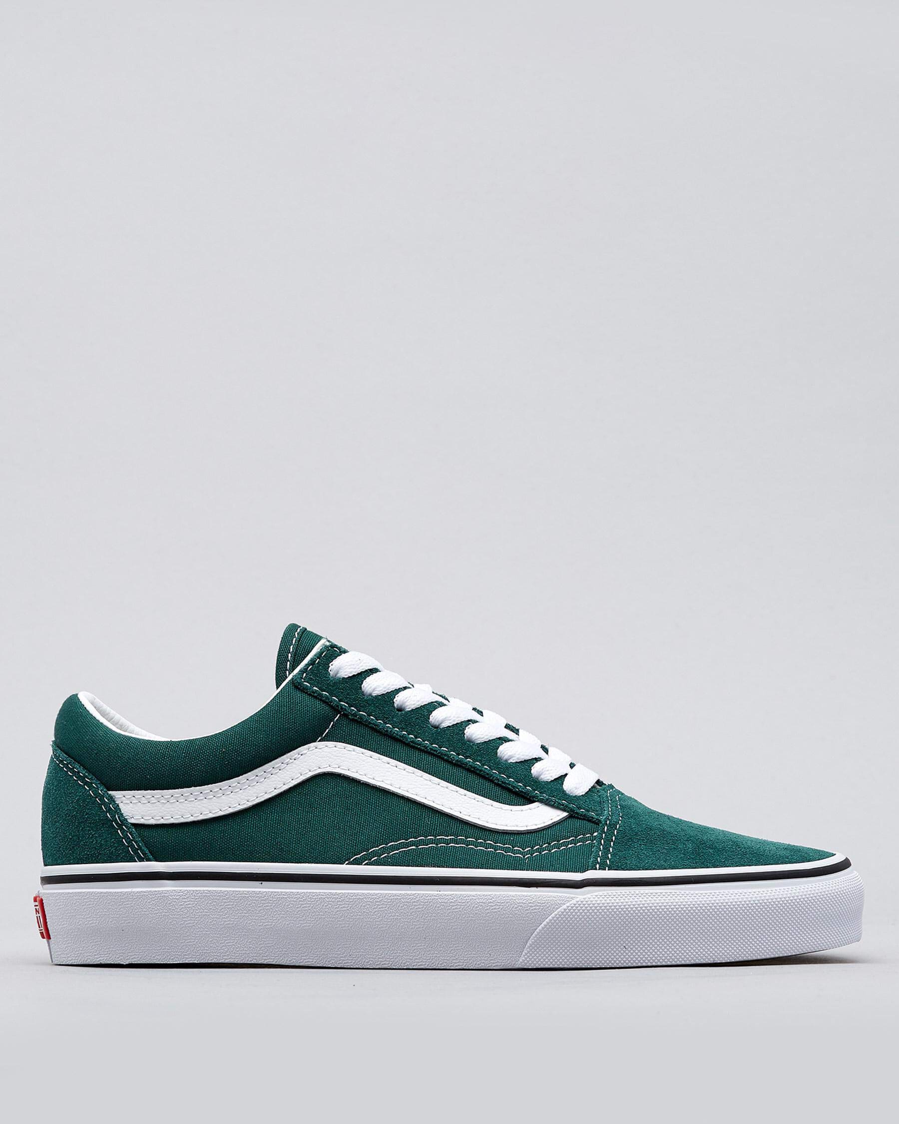 Green old skool 2025 vans womens