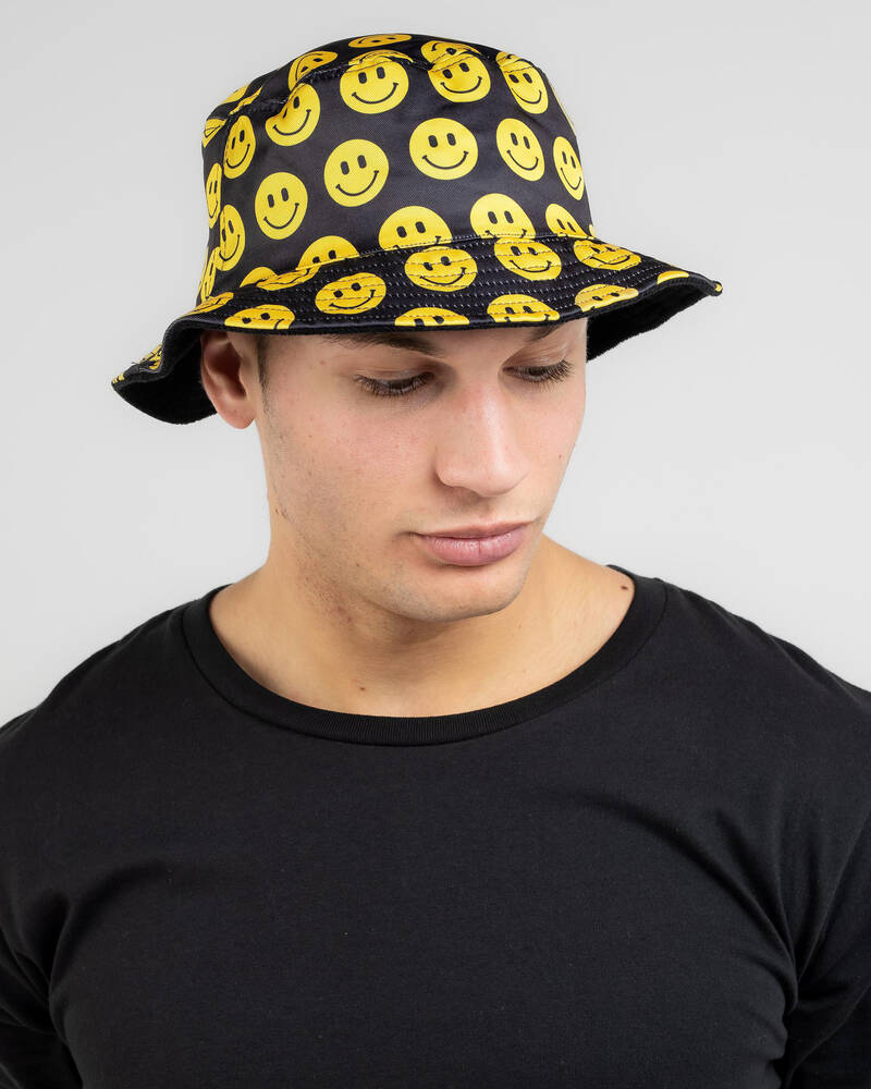 Lucid Smiley Bucket Hat for Mens