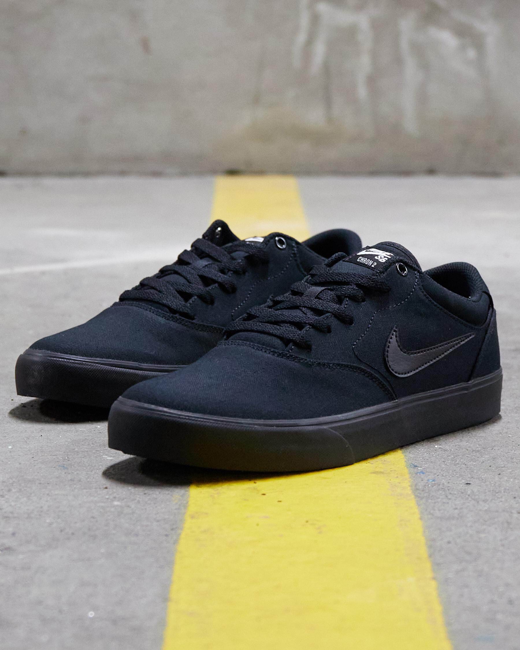 Nike Chron 2 Shoes In Black/black-black | City Beach Australia