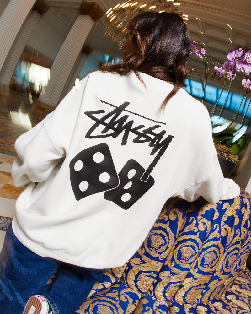 Stussy Dice Oversized Crew for Womens