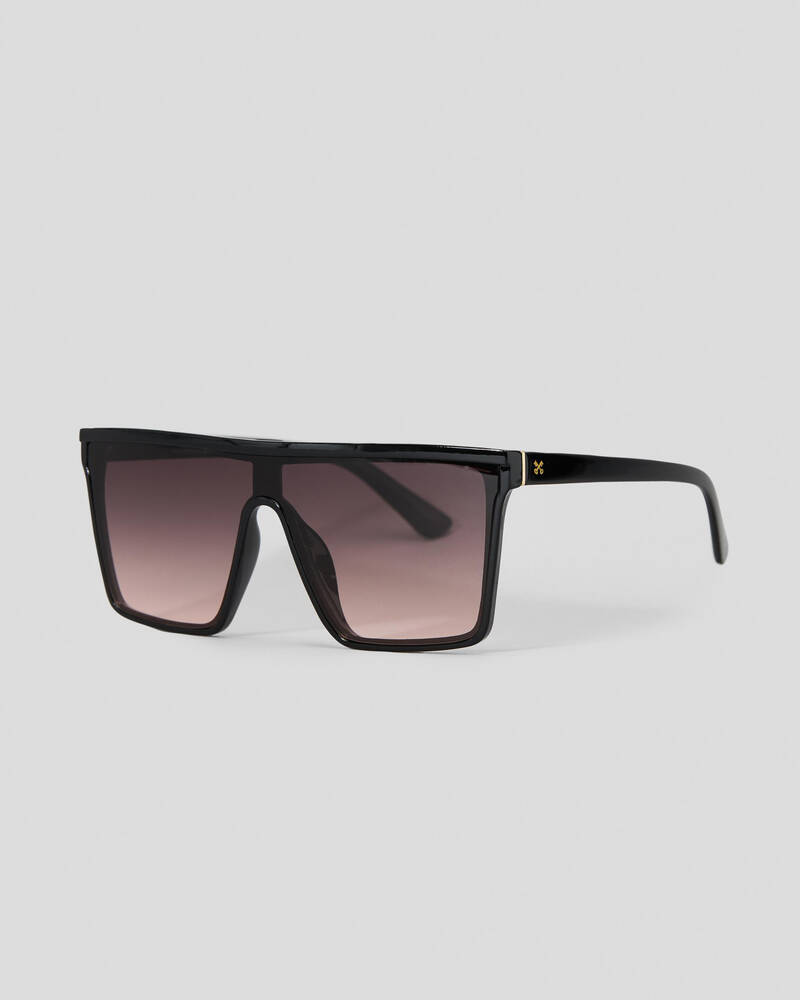 Tuke Eyewear After Dark Sunglasses In Black/pink Black Smoke Lens
