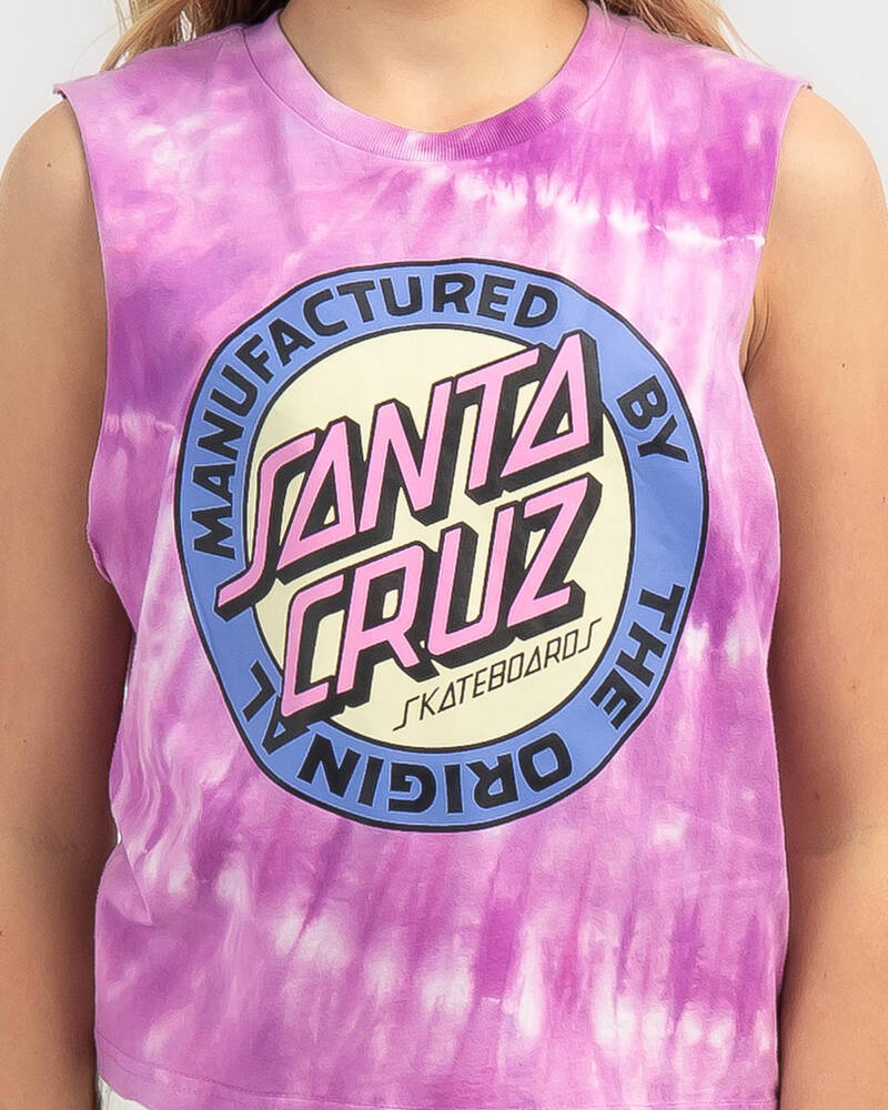 Santa Cruz Girls' MFG Dot Front Tank Top for Womens