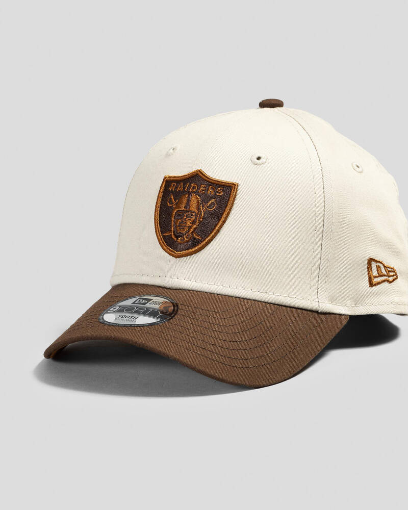 New Era Boys' 9Forty Caramel Wafer Las Vegas Raiders Cap for Mens