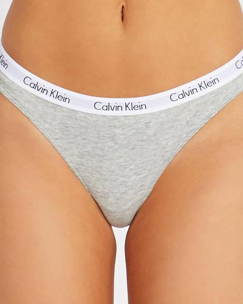 Calvin Klein Carousel Thong In Grey Heather - FREE* Shipping