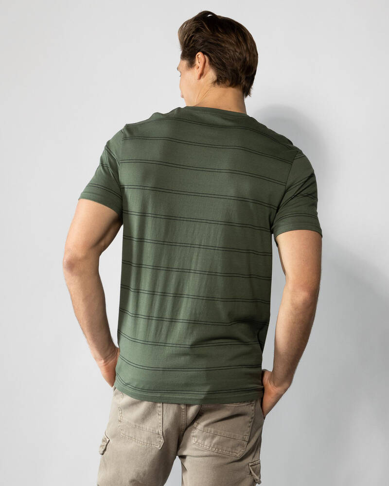 Rip Curl Plain Stripe T-Shirt for Mens