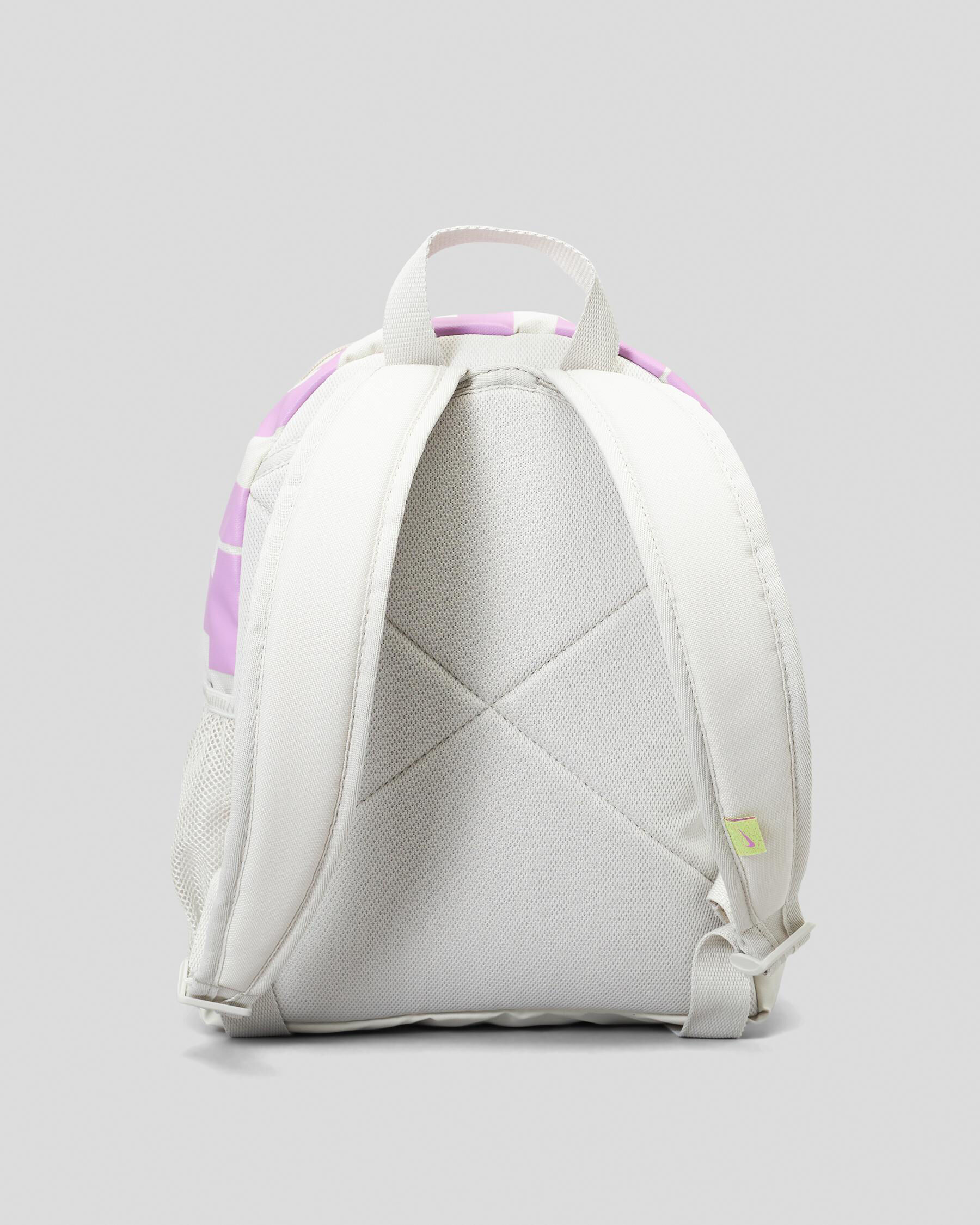 Nike grey and iridescent on sale just do it mini backpack