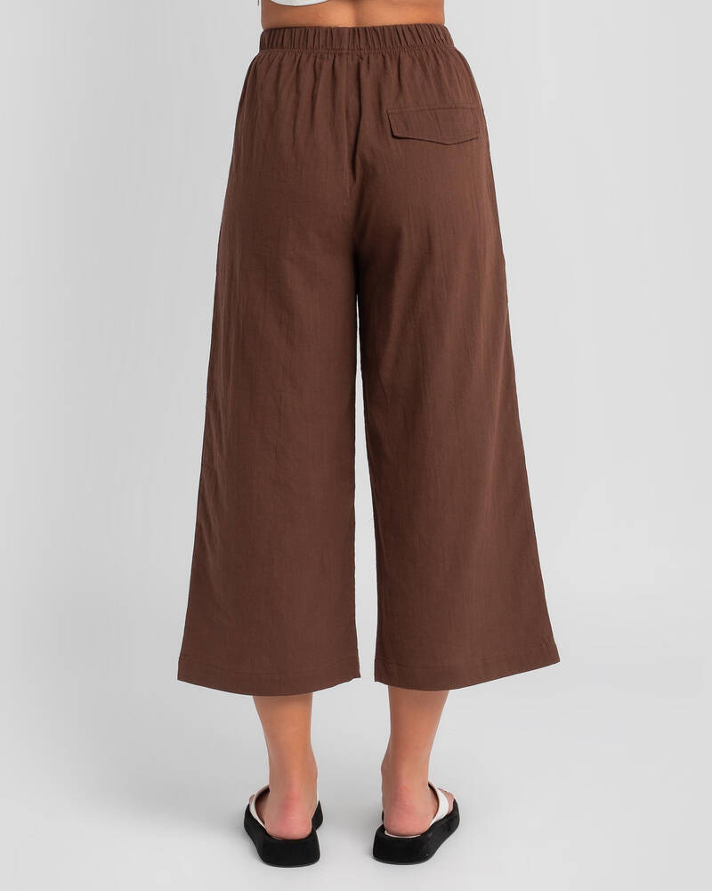 Shop Ava And Ever Oceana Beach Pants In Chocolate - Fast Shipping ...