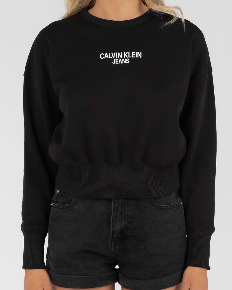 Calvin Klein Institutional Back Logo Sweatshirt for Womens