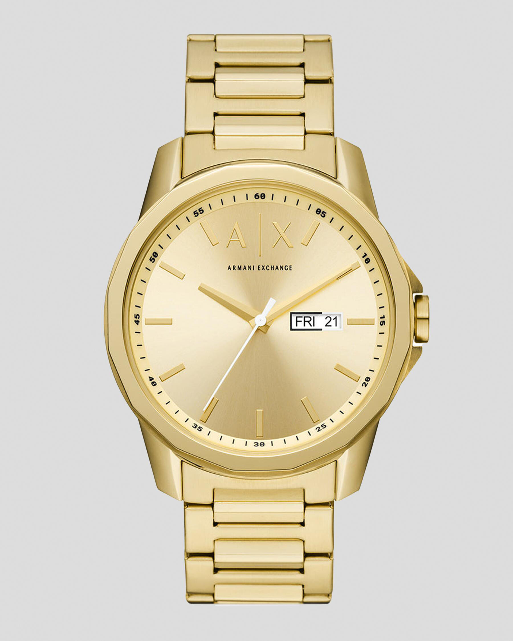 Armani Exchange Banks Watch In Gold FREE Shipping Easy