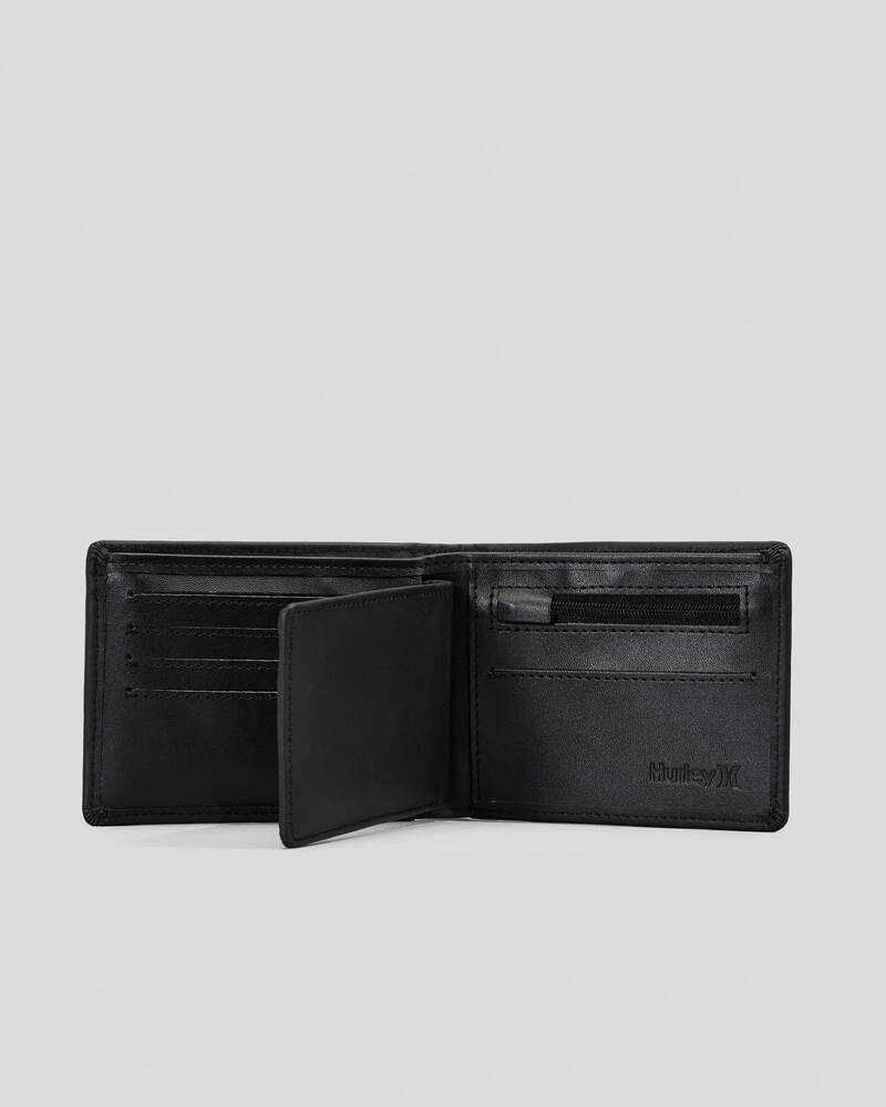 Hurley Icon Leather Wallet for Mens